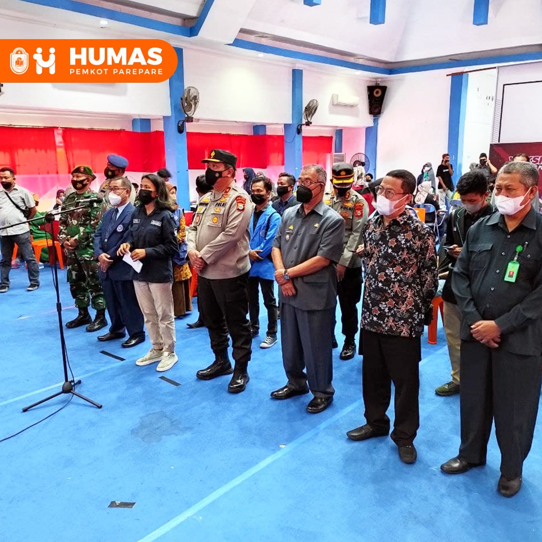 Wawali Parepare Dampingi Wakapolda Sulsel Pantau Gerakan Vaksinasi Merdeka di Umpar